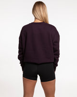 The Womens Heavyweight Crewneck - Plum