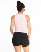 The Micro Rib Racer Crop - Pink