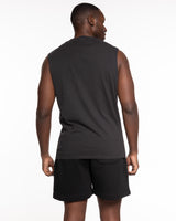 The Mens Heavyweight Tank - Washed Black