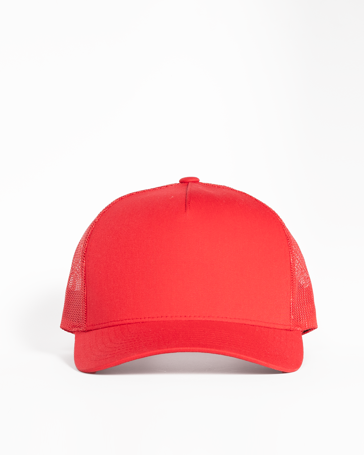 The 5 Panel Trucker Hat - Red