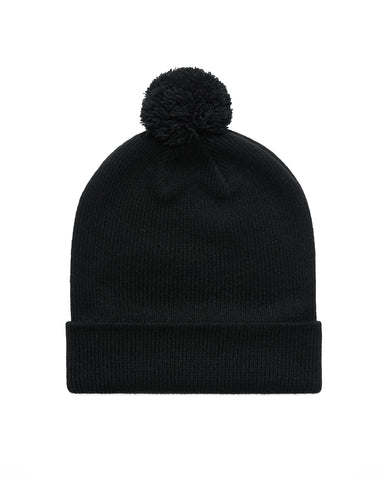 The Pom Pom Beanie - Black