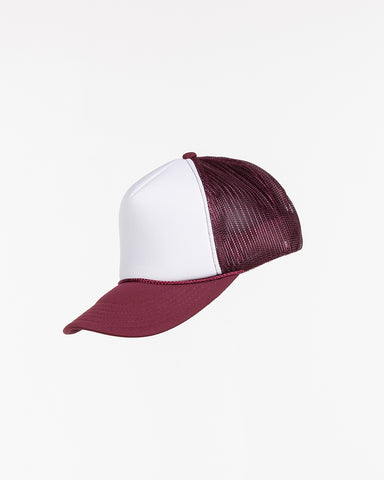 The Foam Trucker - Burgundy / White