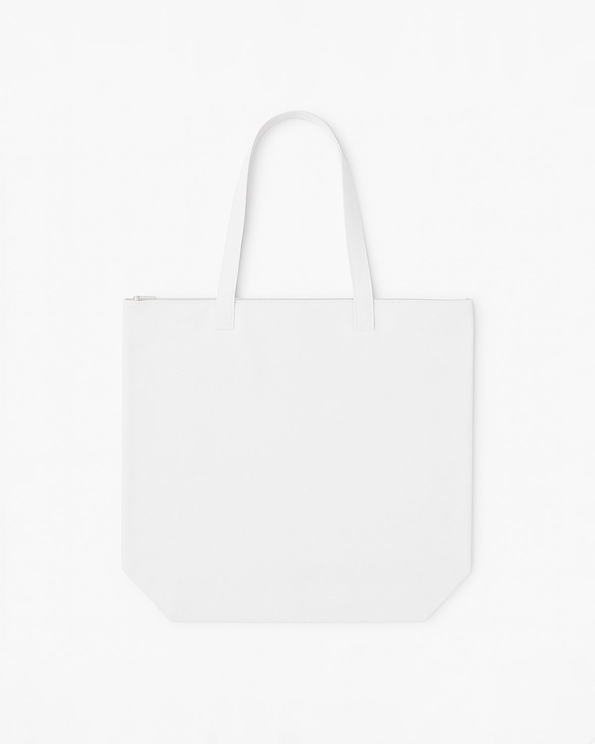 The Zipper Tote Bag - White