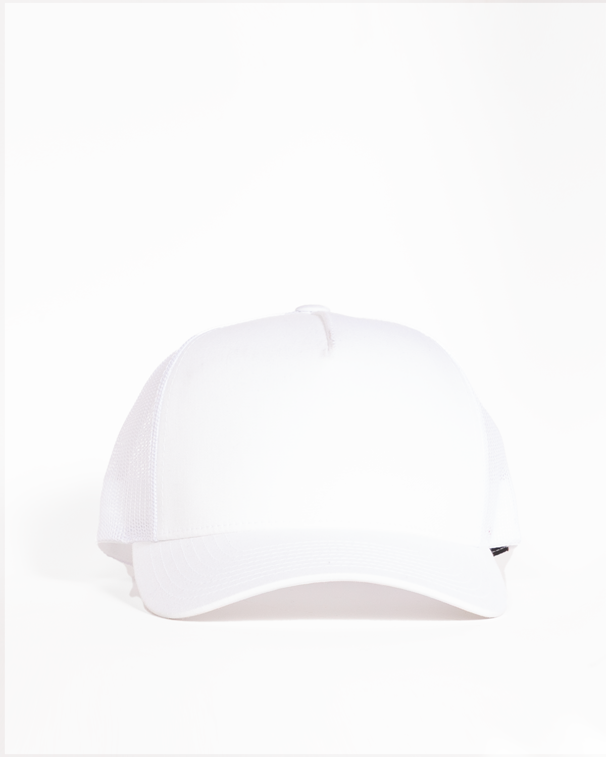The 5 Panel Trucker Hat - White