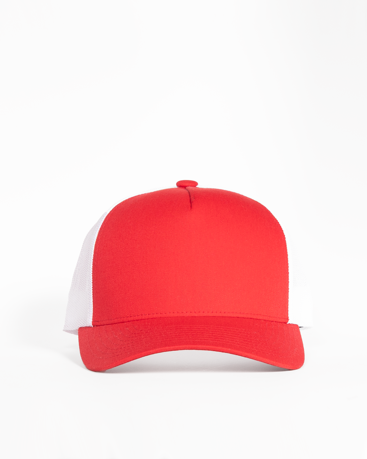 The 5 Panel Trucker Hat - Red / White