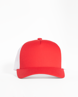 The 5 Panel Trucker Hat - Red / White