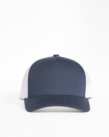 The 5 Panel Trucker Hat - Navy / White