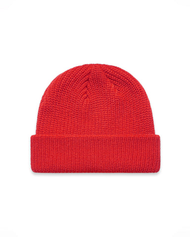 The Cable Knit Beanie - Red