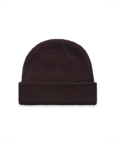 The Cable Knit Beanie - Plum