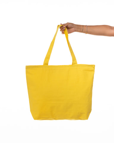 The Zipper Tote Bag - Yellow