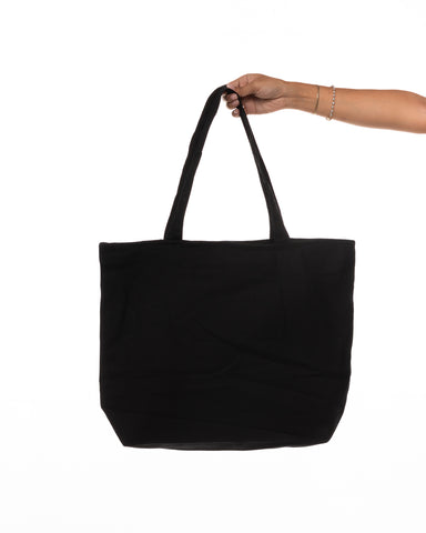 The Zipper Tote Bag - Black