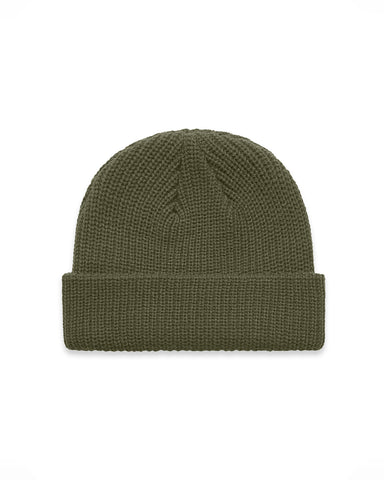 The Cable Knit Beanie - Army