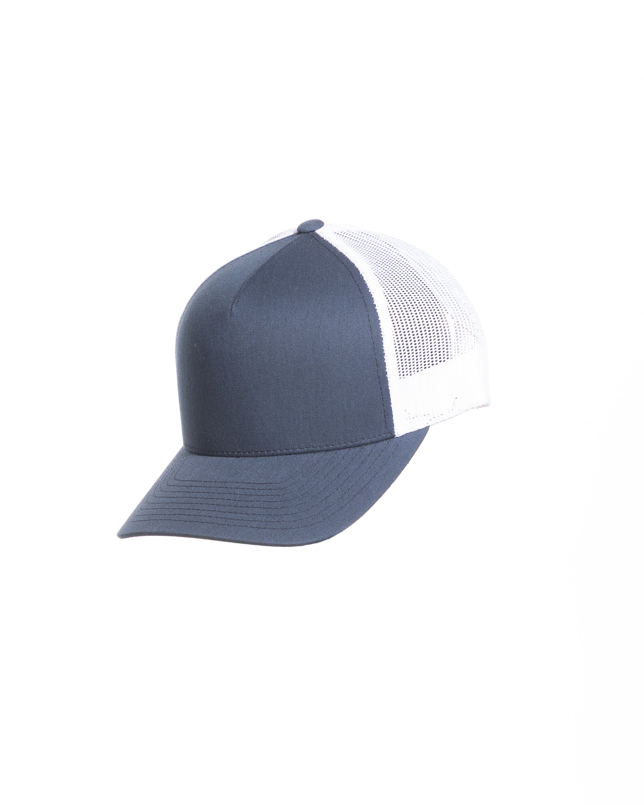 The 5 Panel Trucker Hat - Navy / White