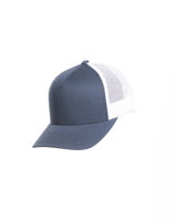 The 5 Panel Trucker Hat - Navy / White