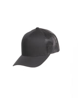 The 5 Panel Trucker Hat - Black