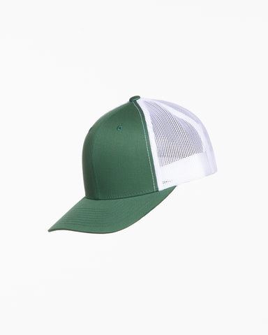 The Trucker Hat - Evergreen / White