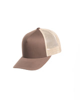 The 5 Panel Trucker Hat - Brown / Khaki