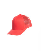 The 5 Panel Trucker Hat - Red