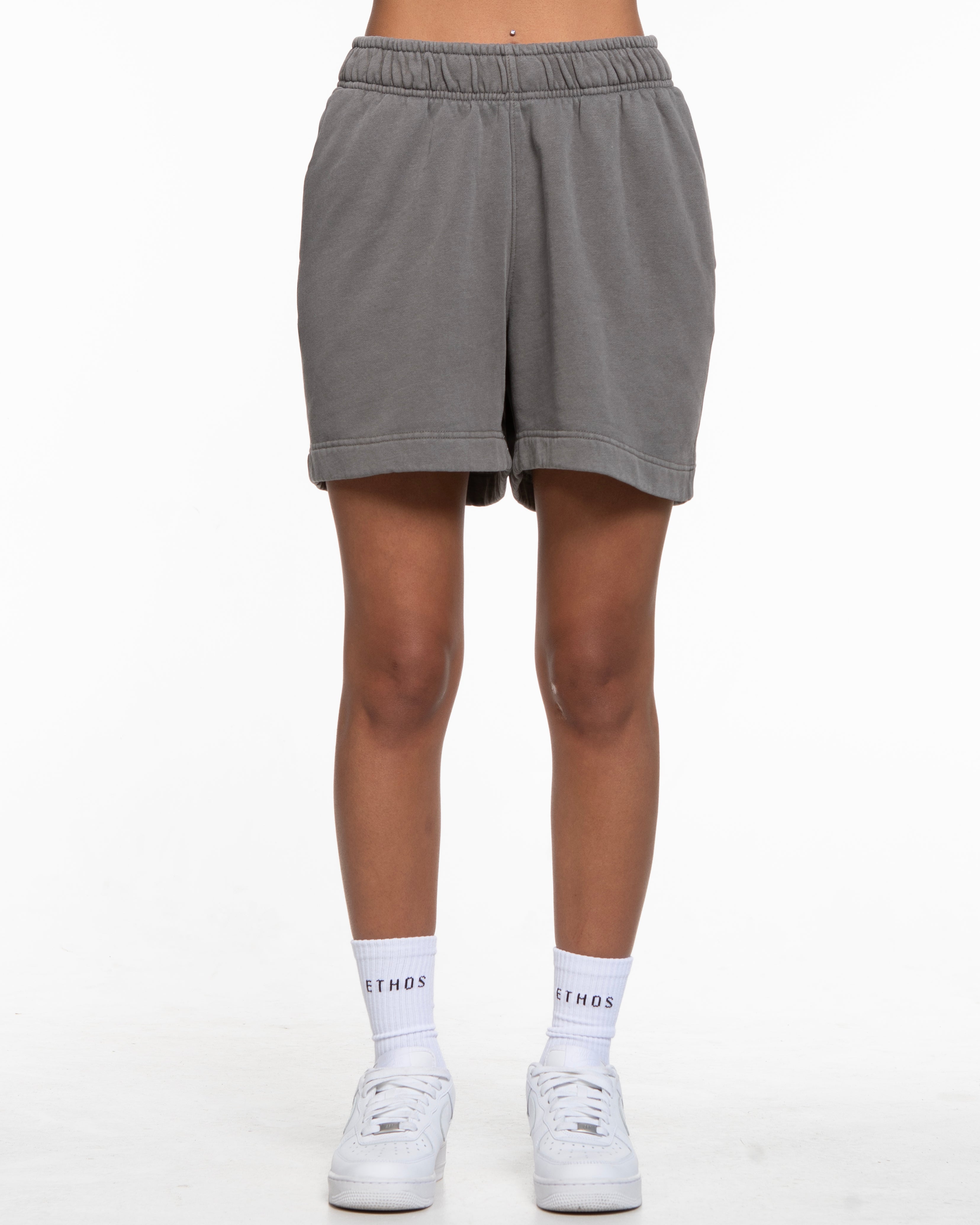 The Mens Sweat Shorts - Washed Gray