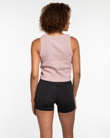 The Ribbed Crop Tank - Clay