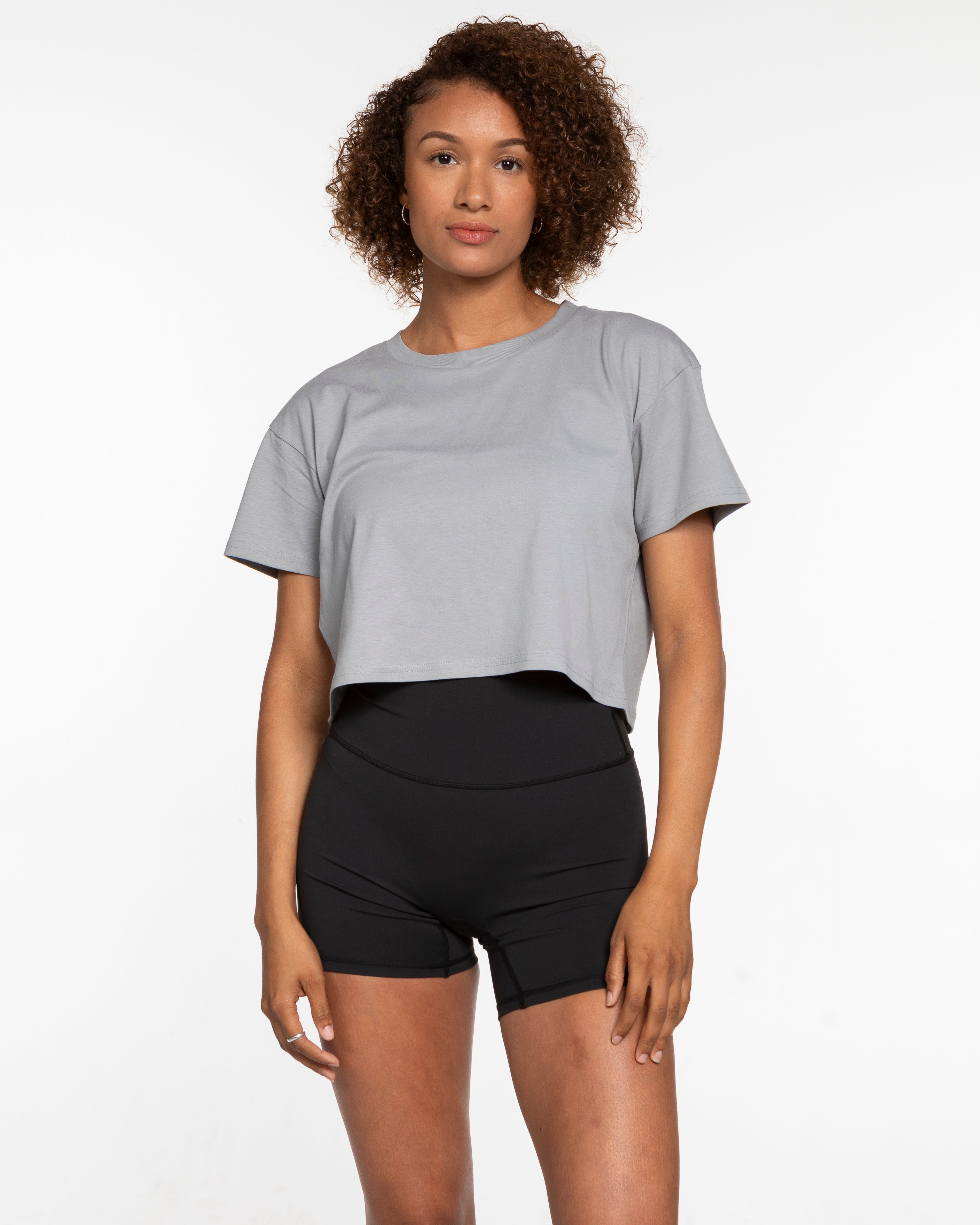 The Crop Tee - Storm