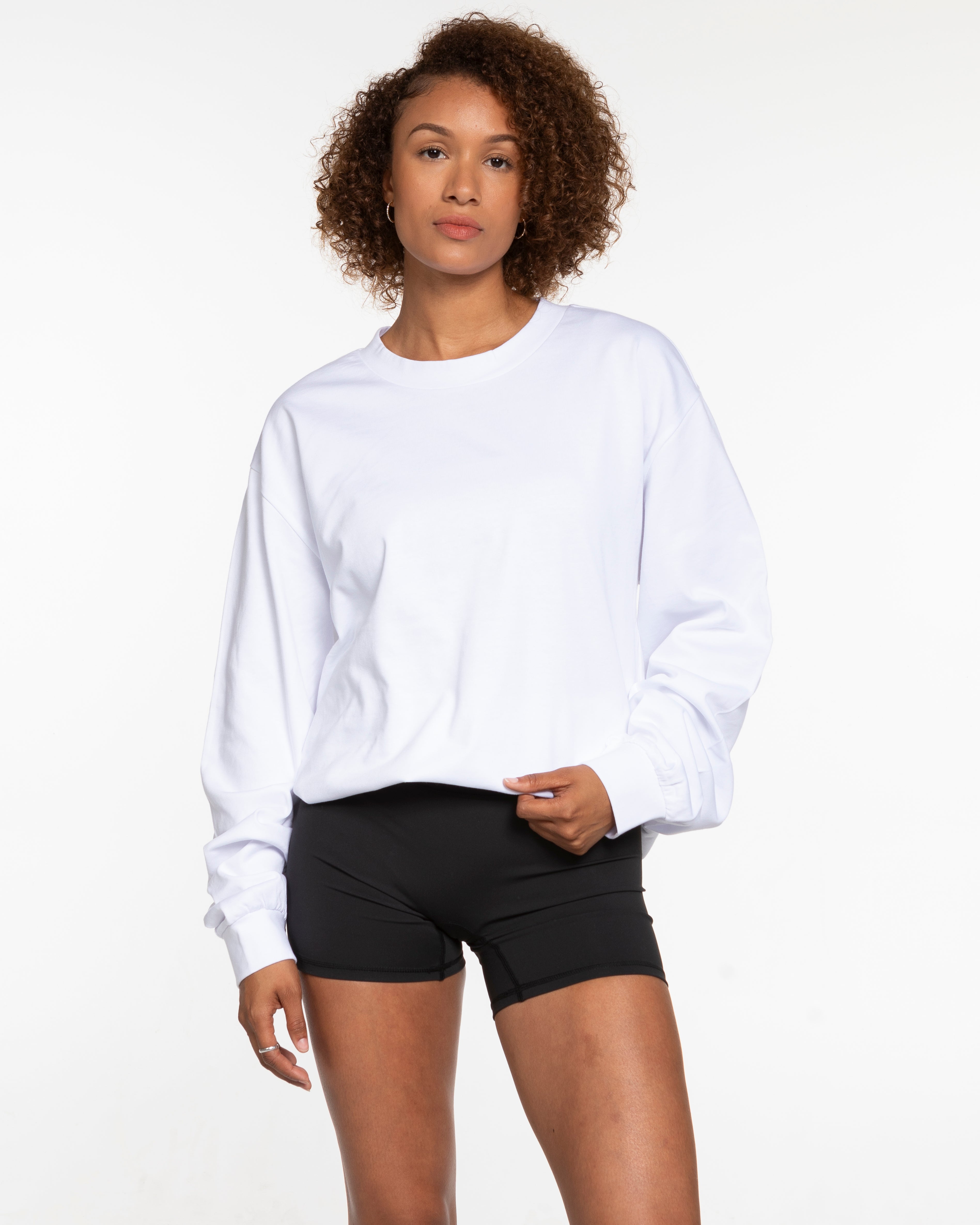 The Mens Heavyweight Long Sleeve - White