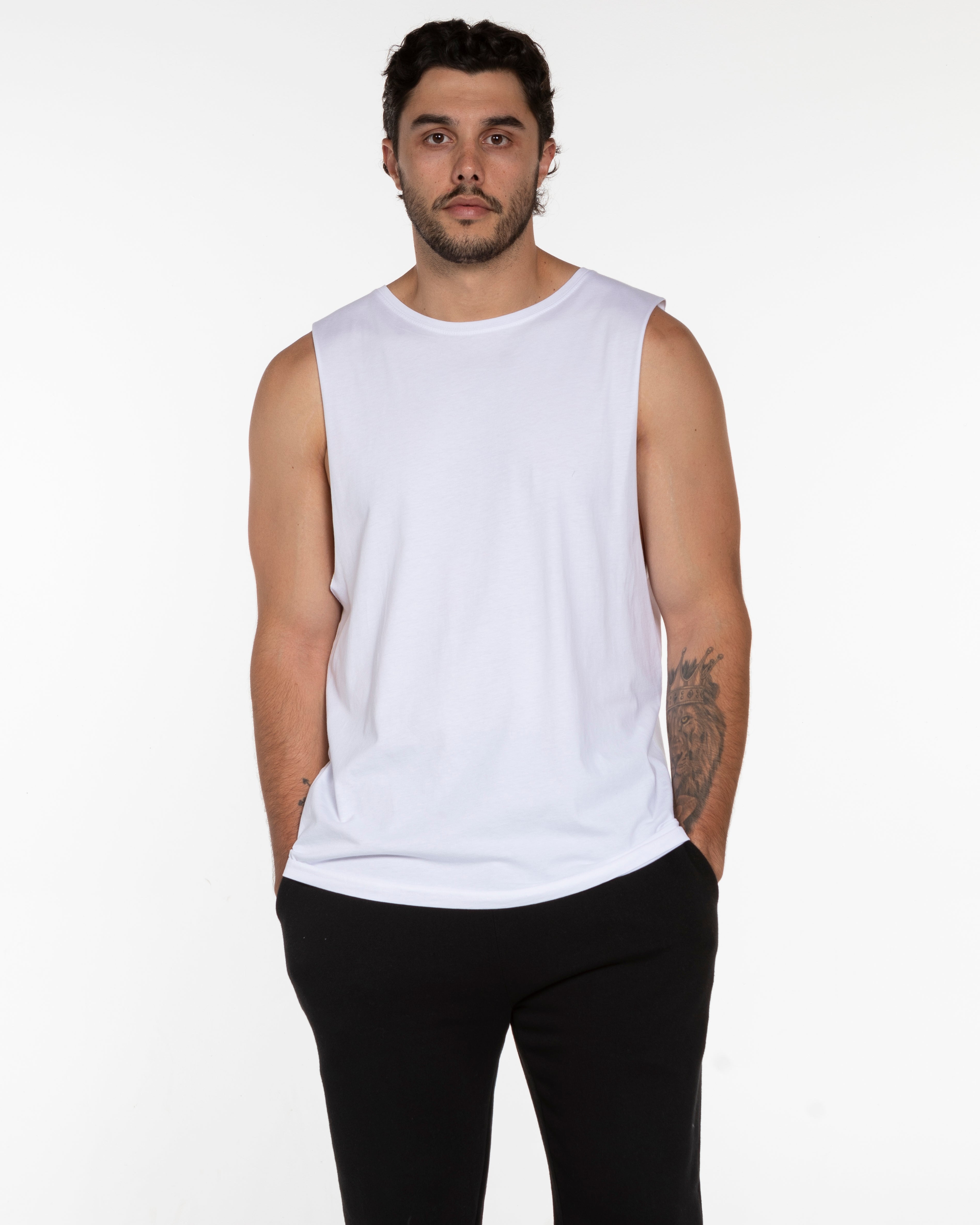 The Muscle Tank - White