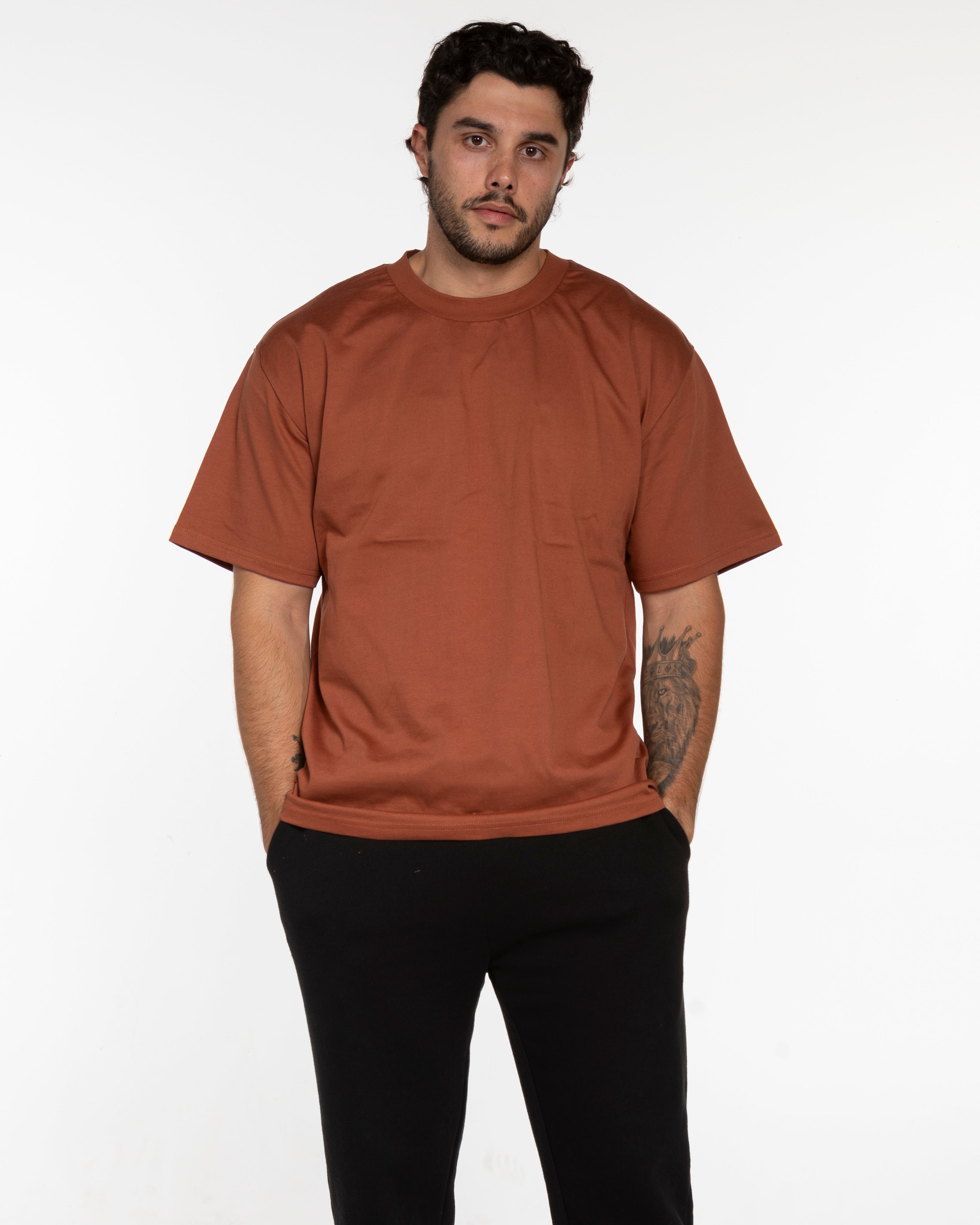 The Mens Heavyweight Tee - Cinnamon