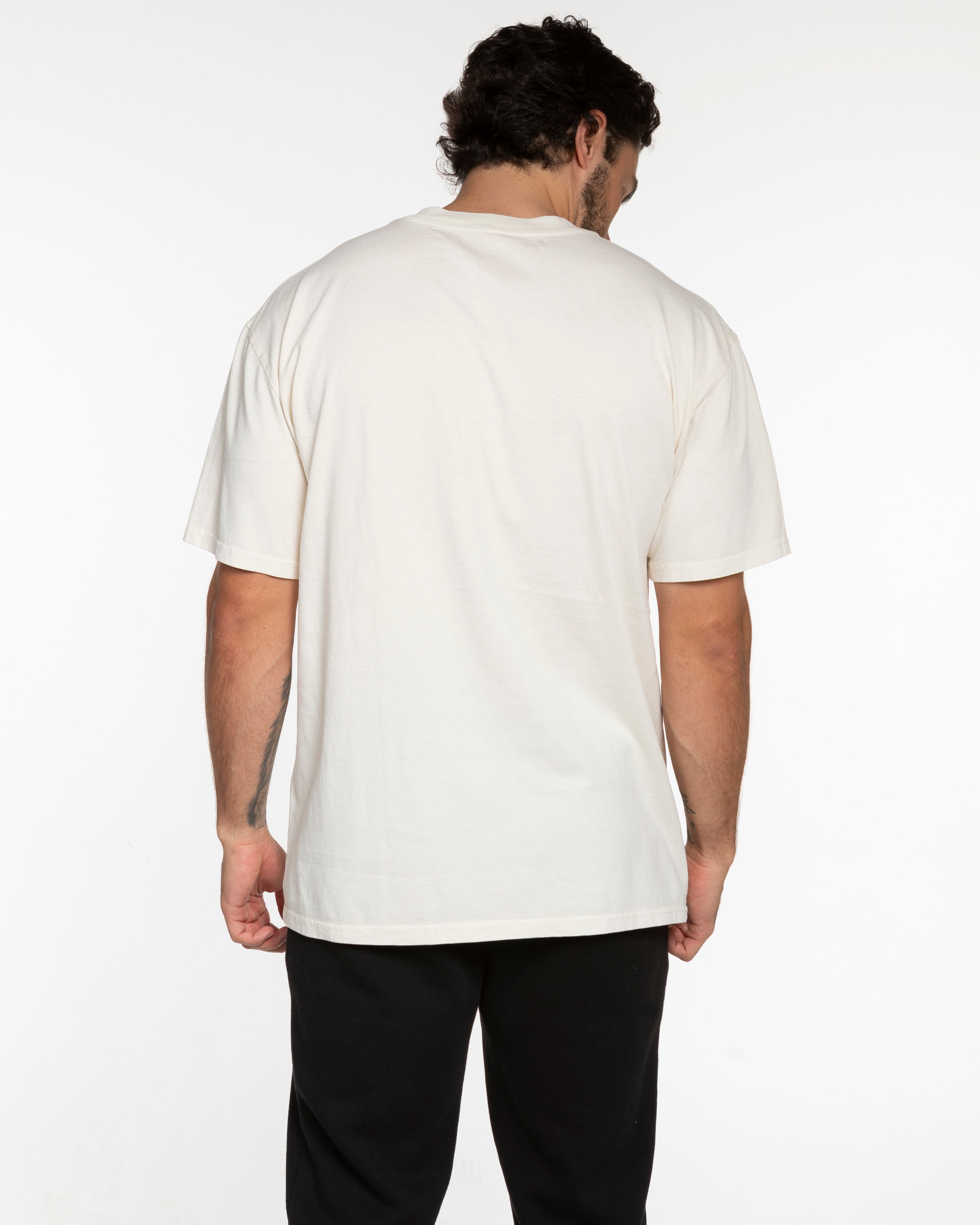 The Mens Heavyweight Tee - Washed Off White