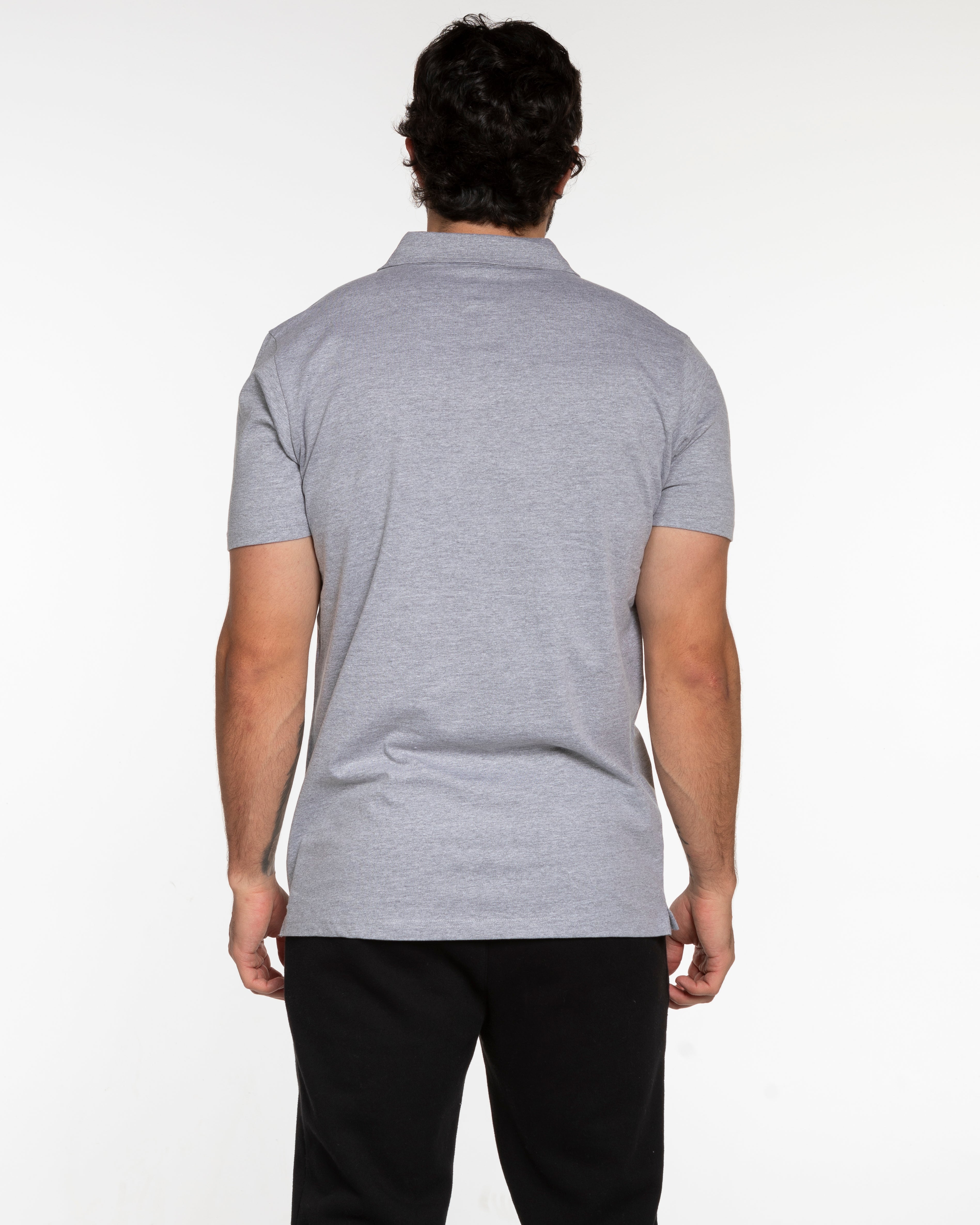 The Mens Polo - Heather