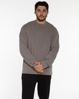 The Mens Heavyweight Long Sleeve - Washed Gray