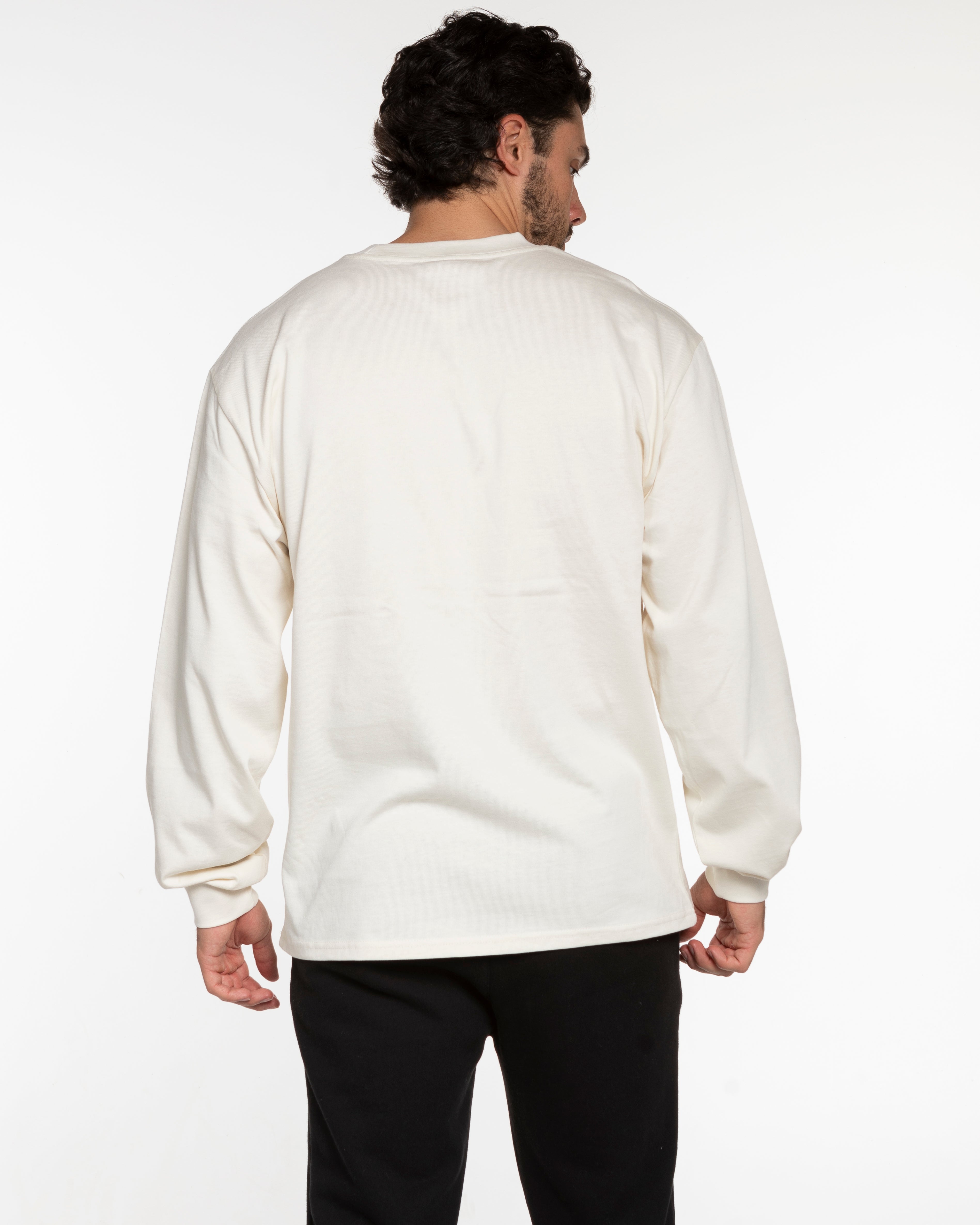 The Mens Heavyweight Long Sleeve - Off White