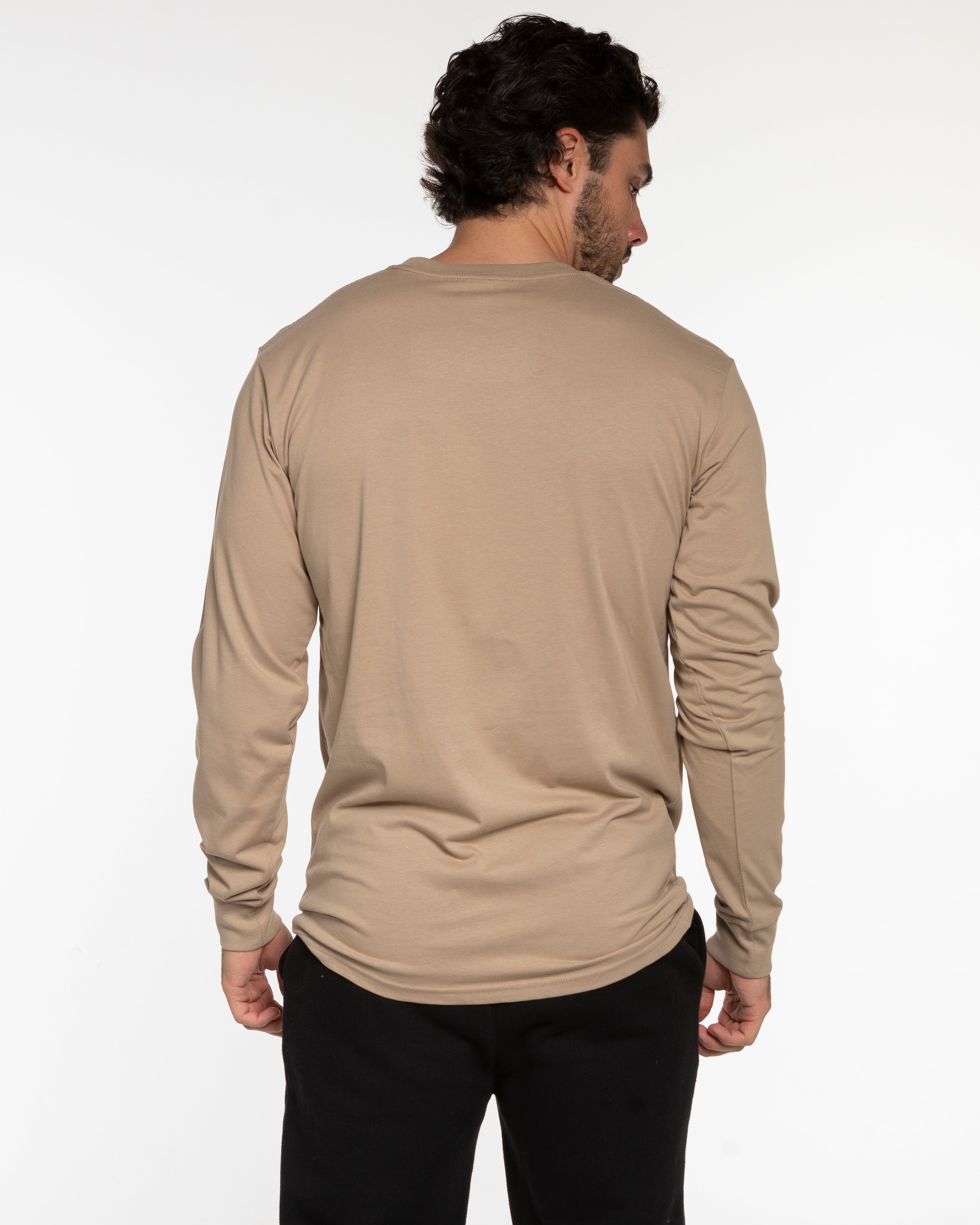 The Mens Long Sleeve - Sand