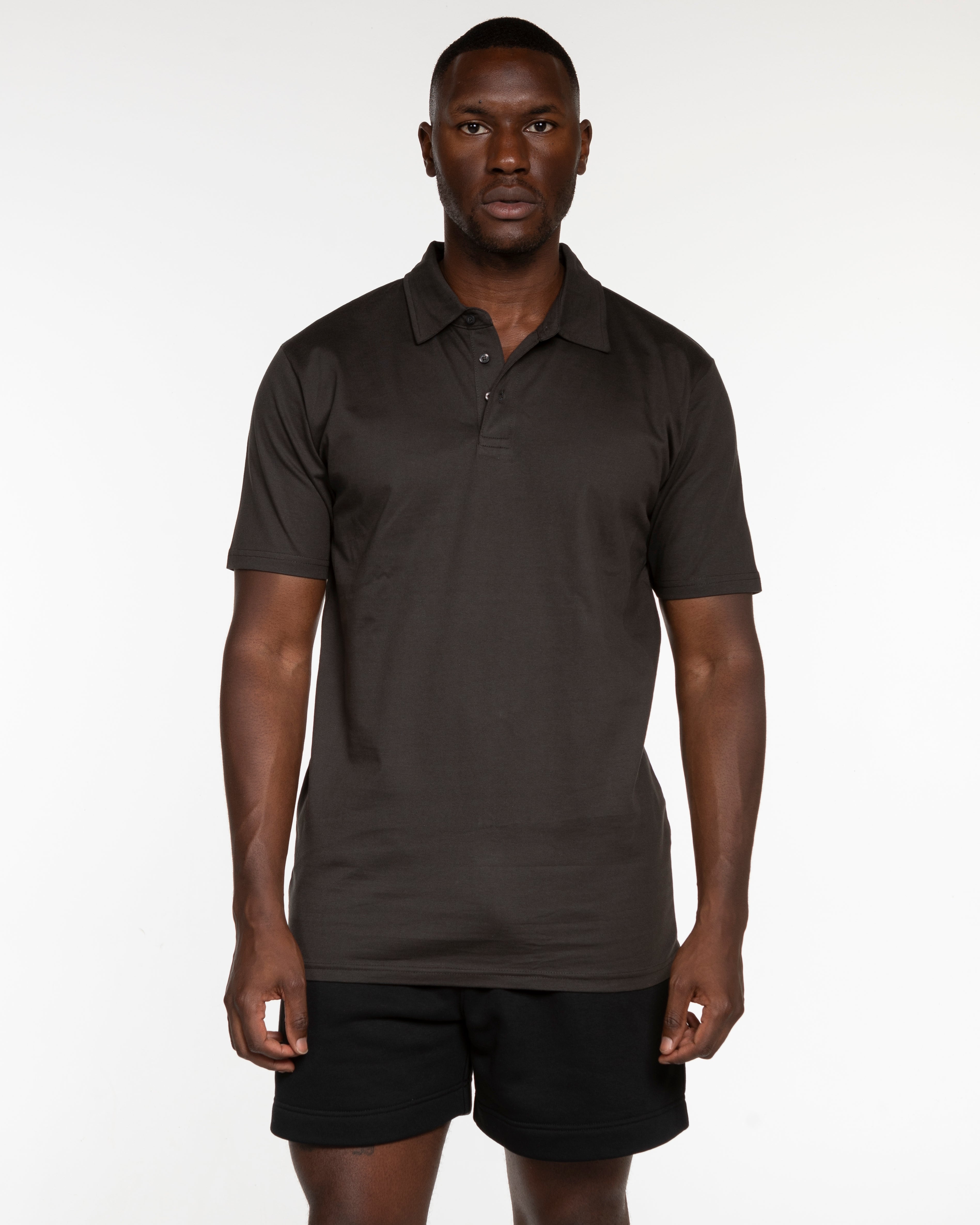 The Mens Polo - Charcoal