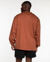 The Mens Heavyweight Long Sleeve - Cinnamon