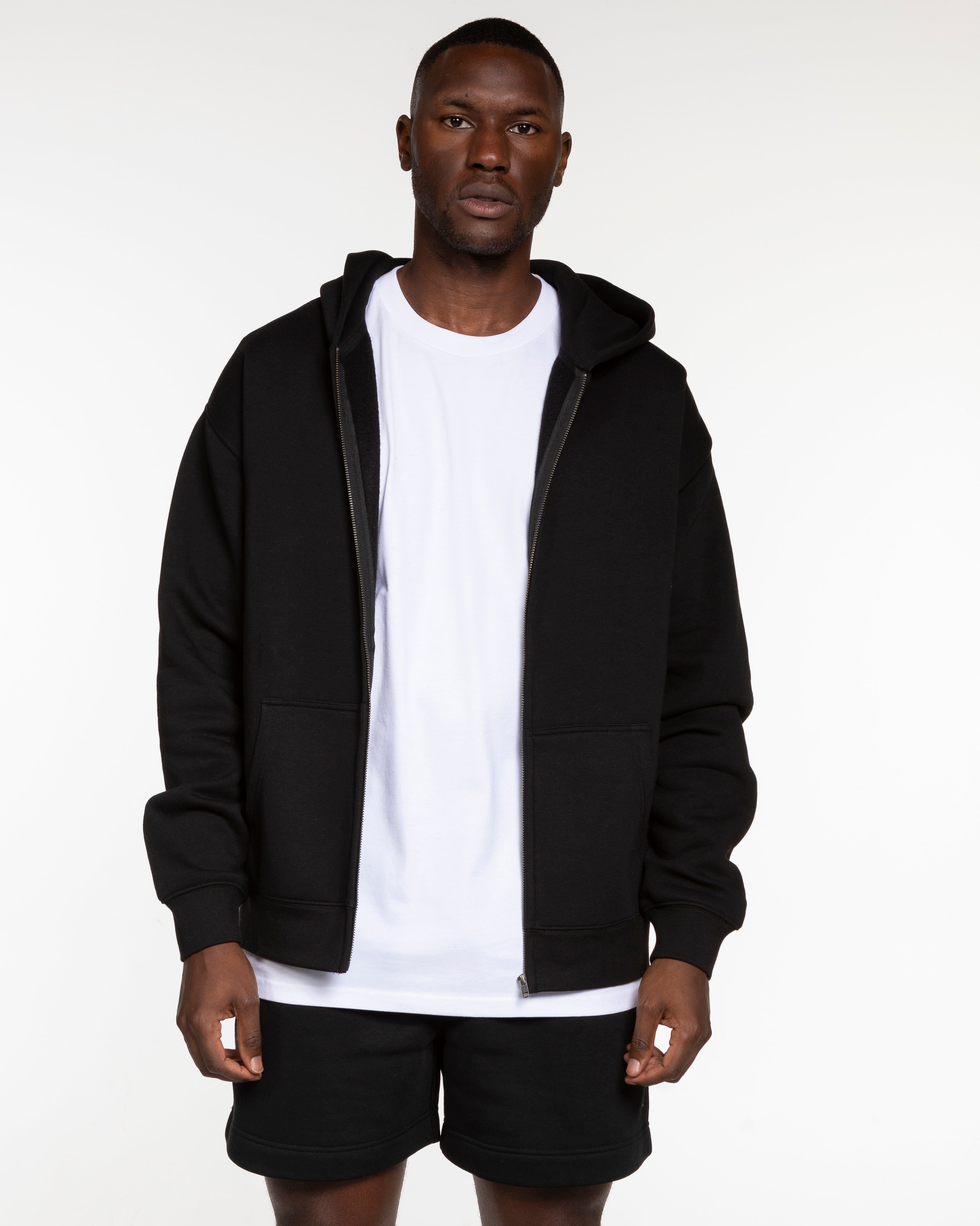 The Mens Zip Hoodie - Black