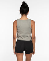 The Ribbed Crop Tank - Eucalyptus