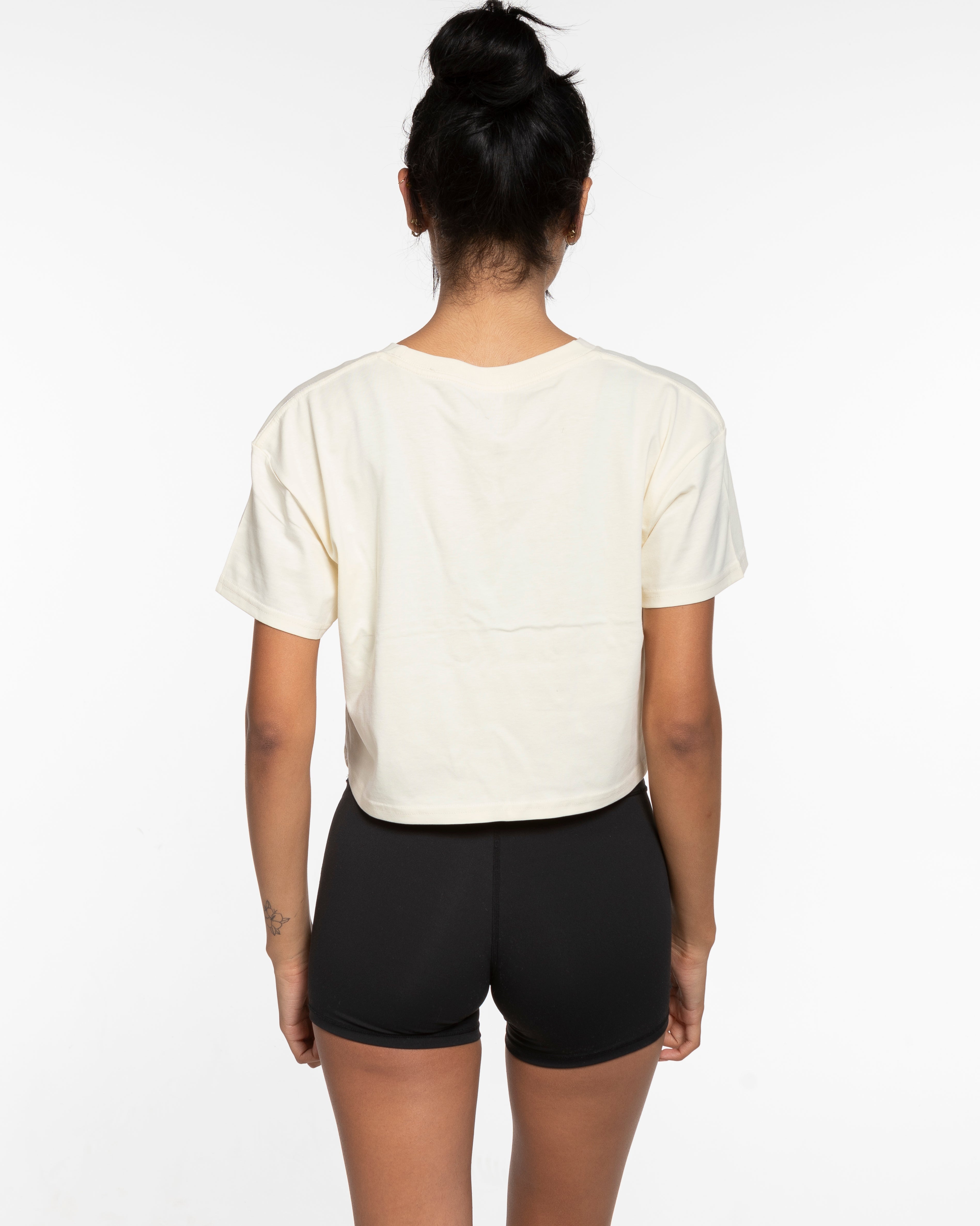 The Crop Tee - Butter