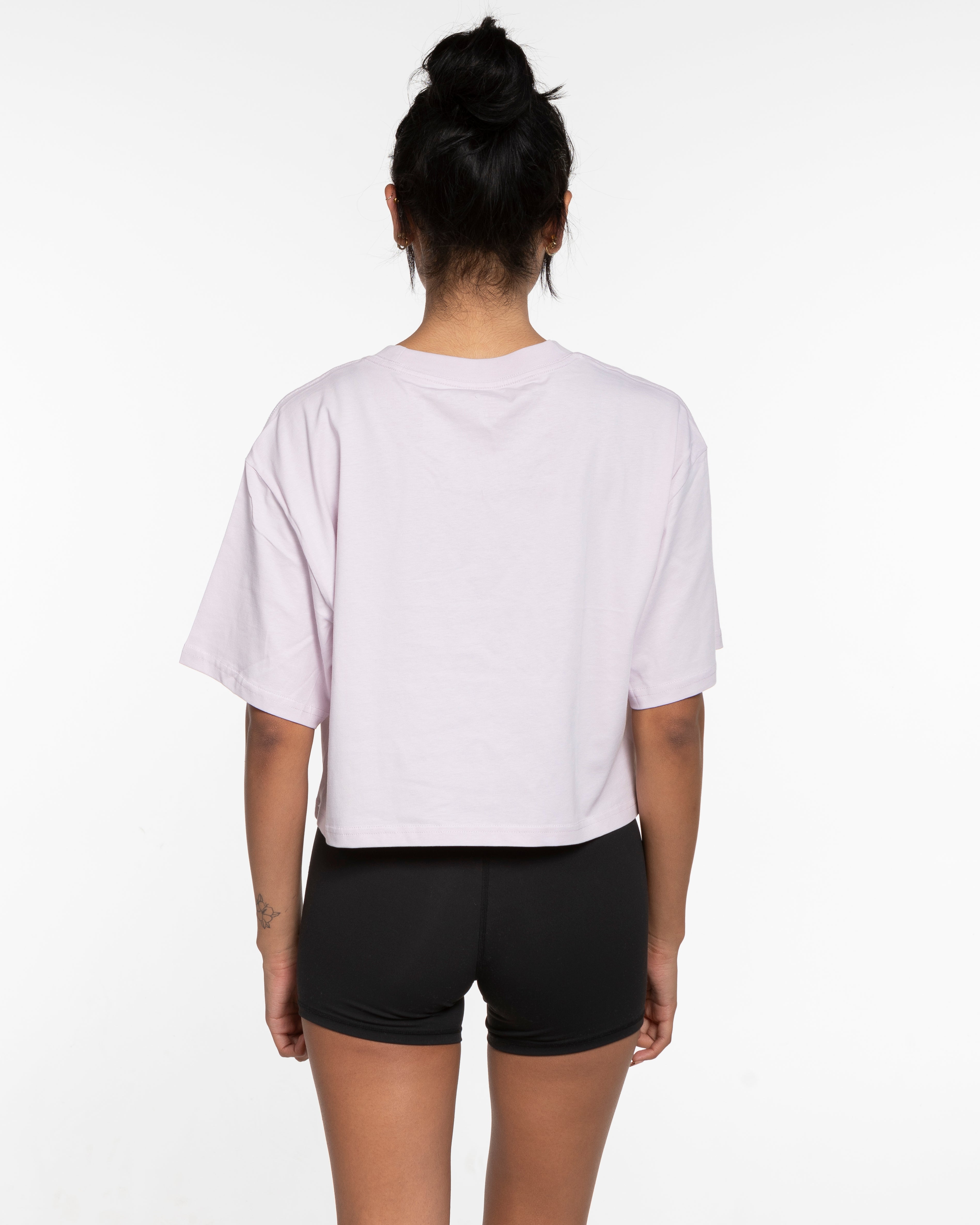 The Oversized Crop Tee - Orchid