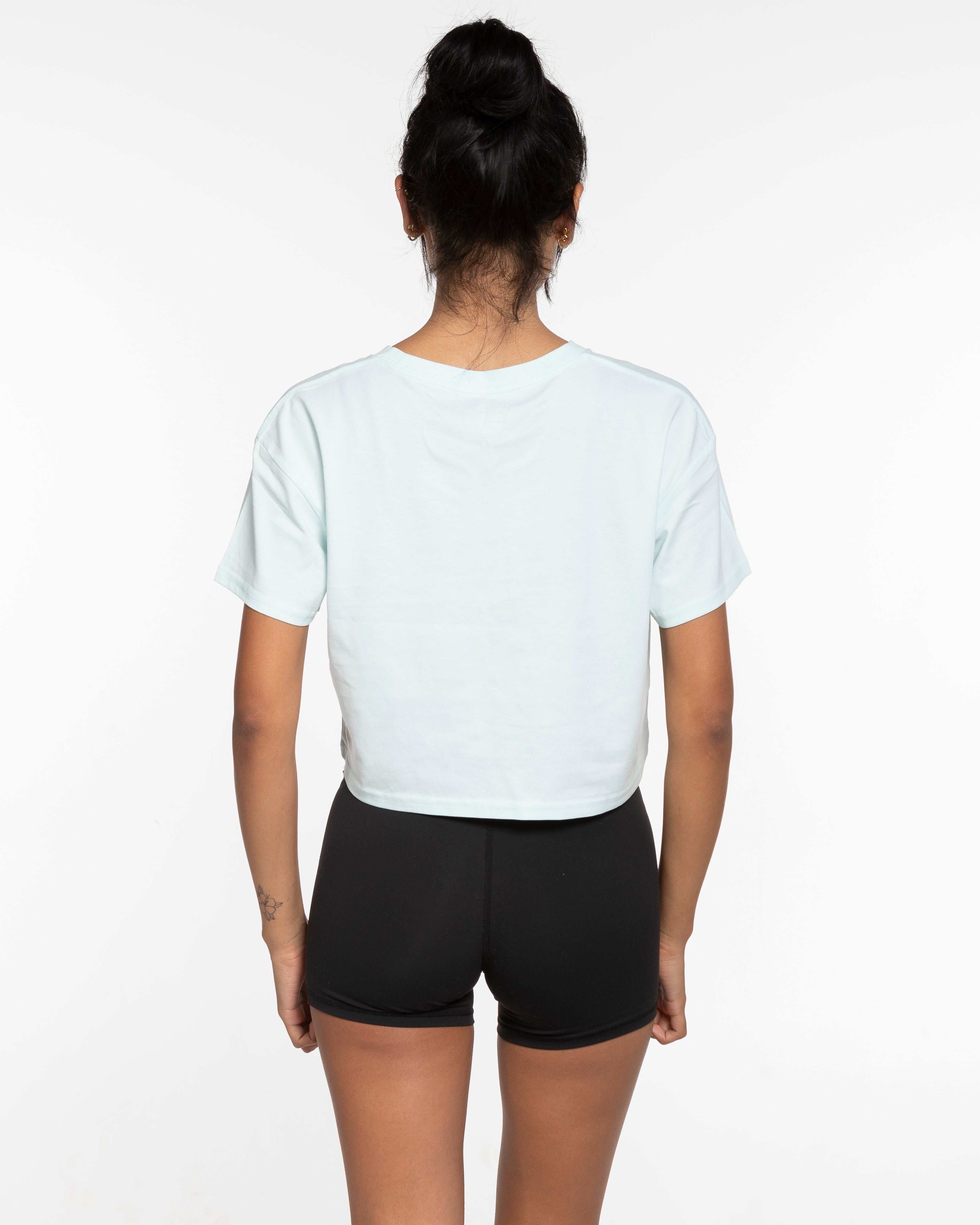 The Crop Tee - Seafoam