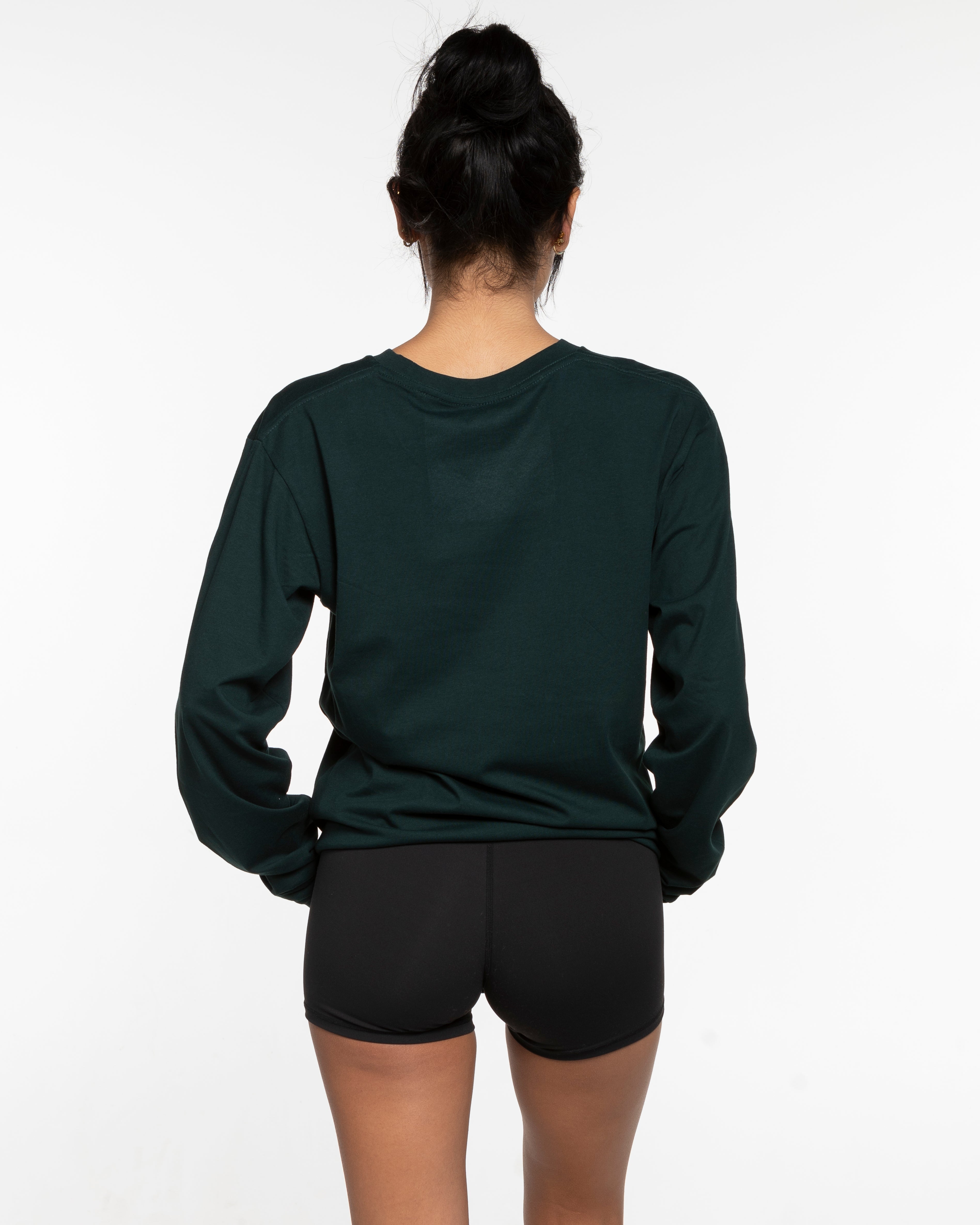 The Mens Long Sleeve - Pine Green