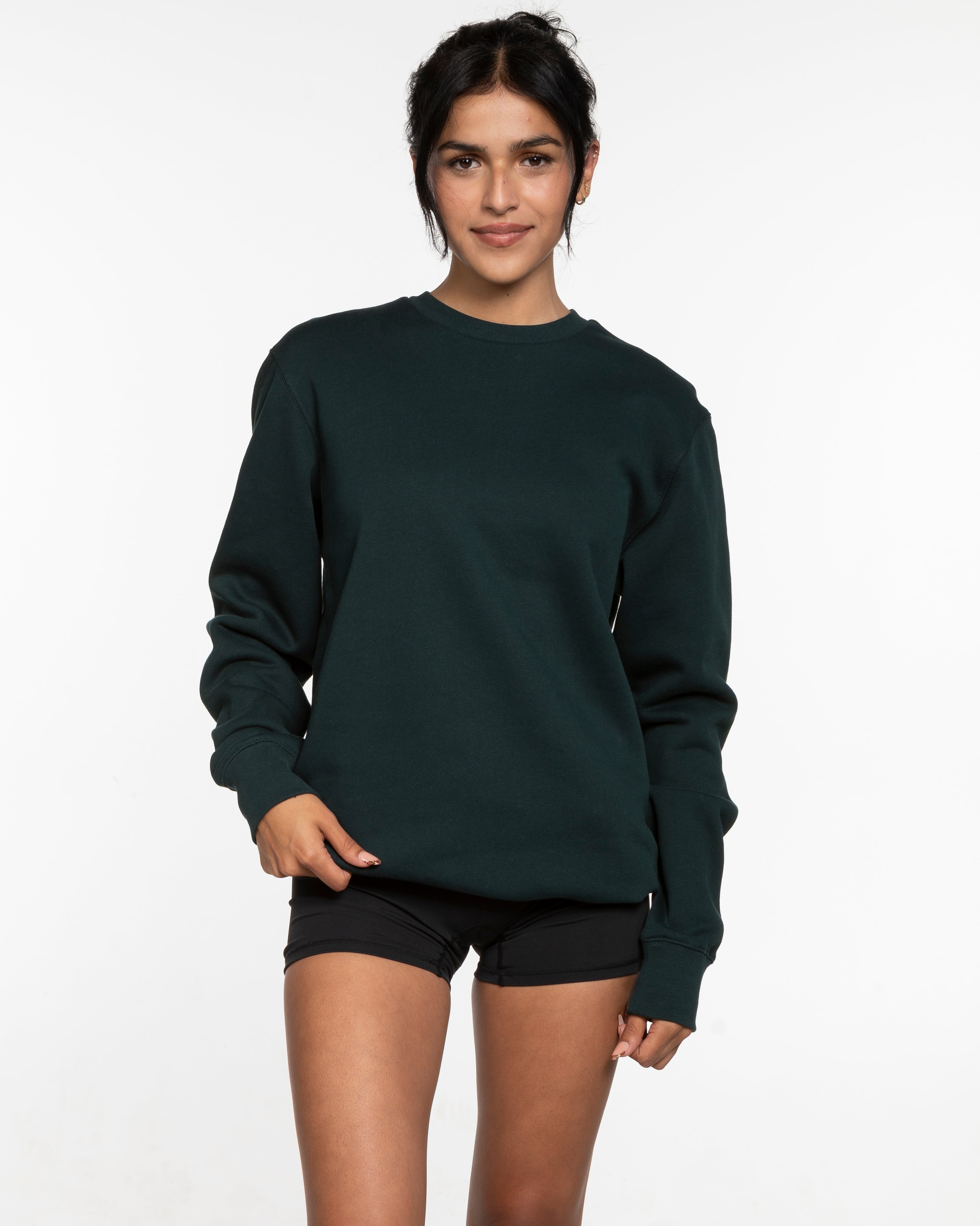 The Classic Crewneck - Pine Green