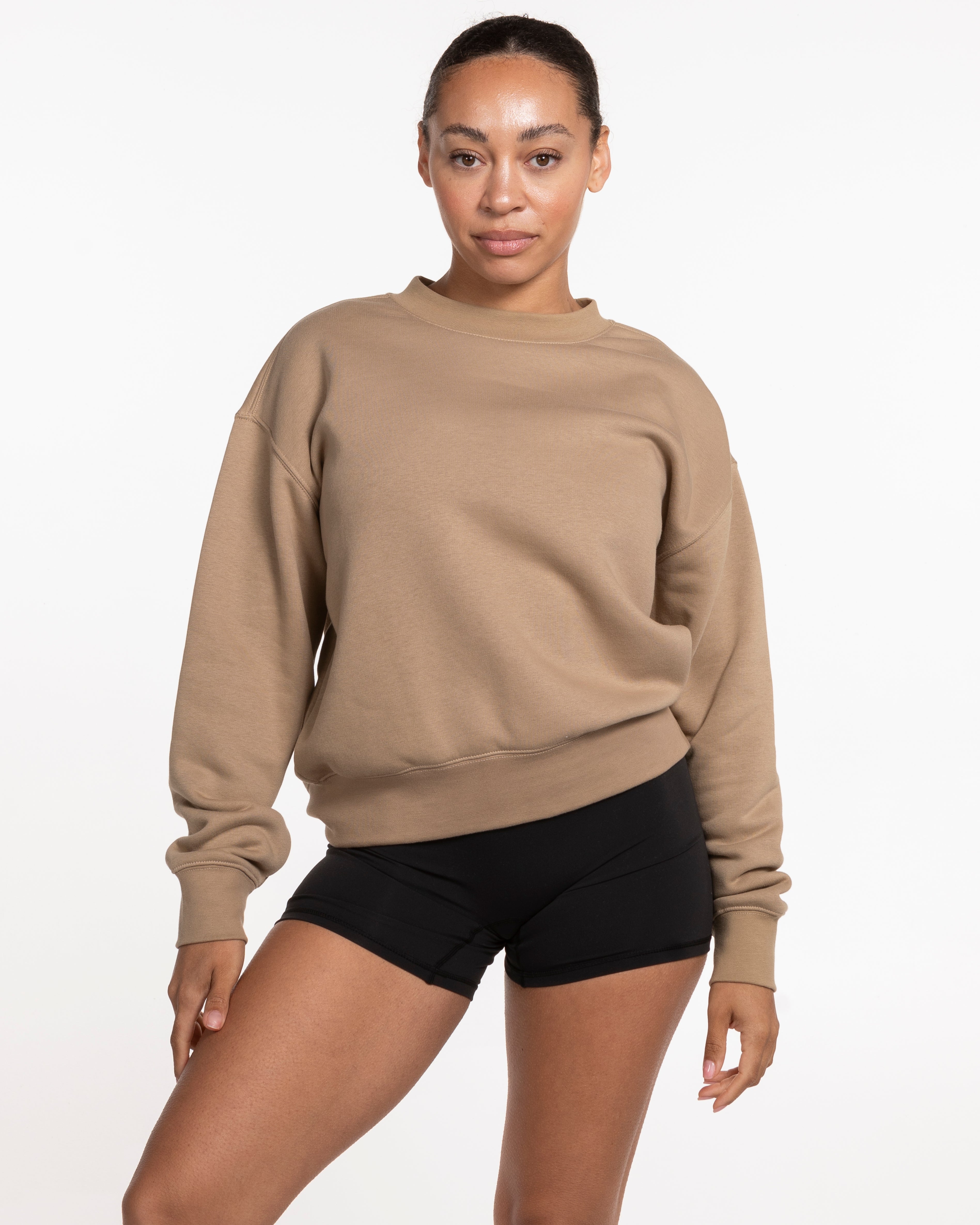 The Womens Crewneck - Sand