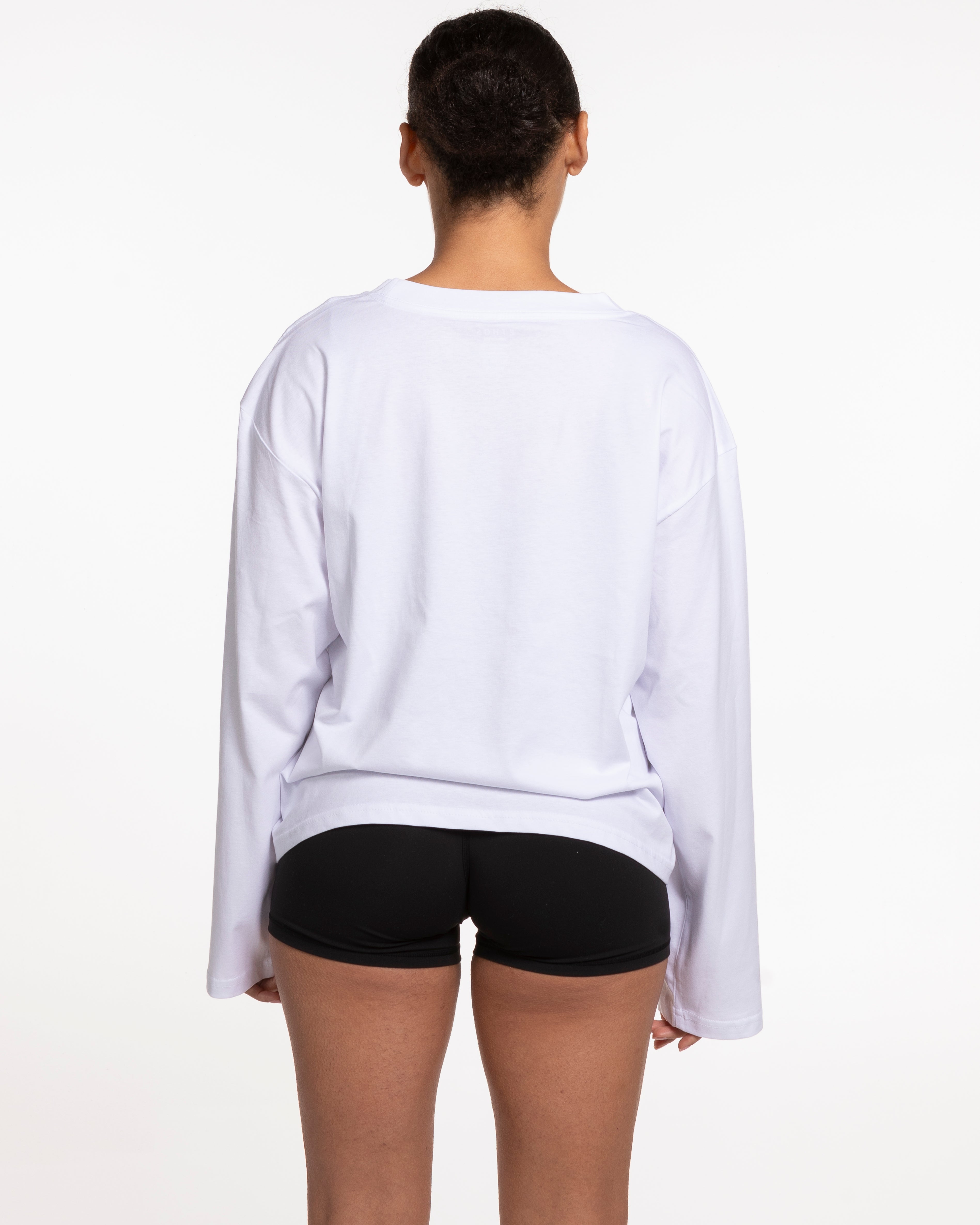 The Womens Oversized Long Sleeve - White