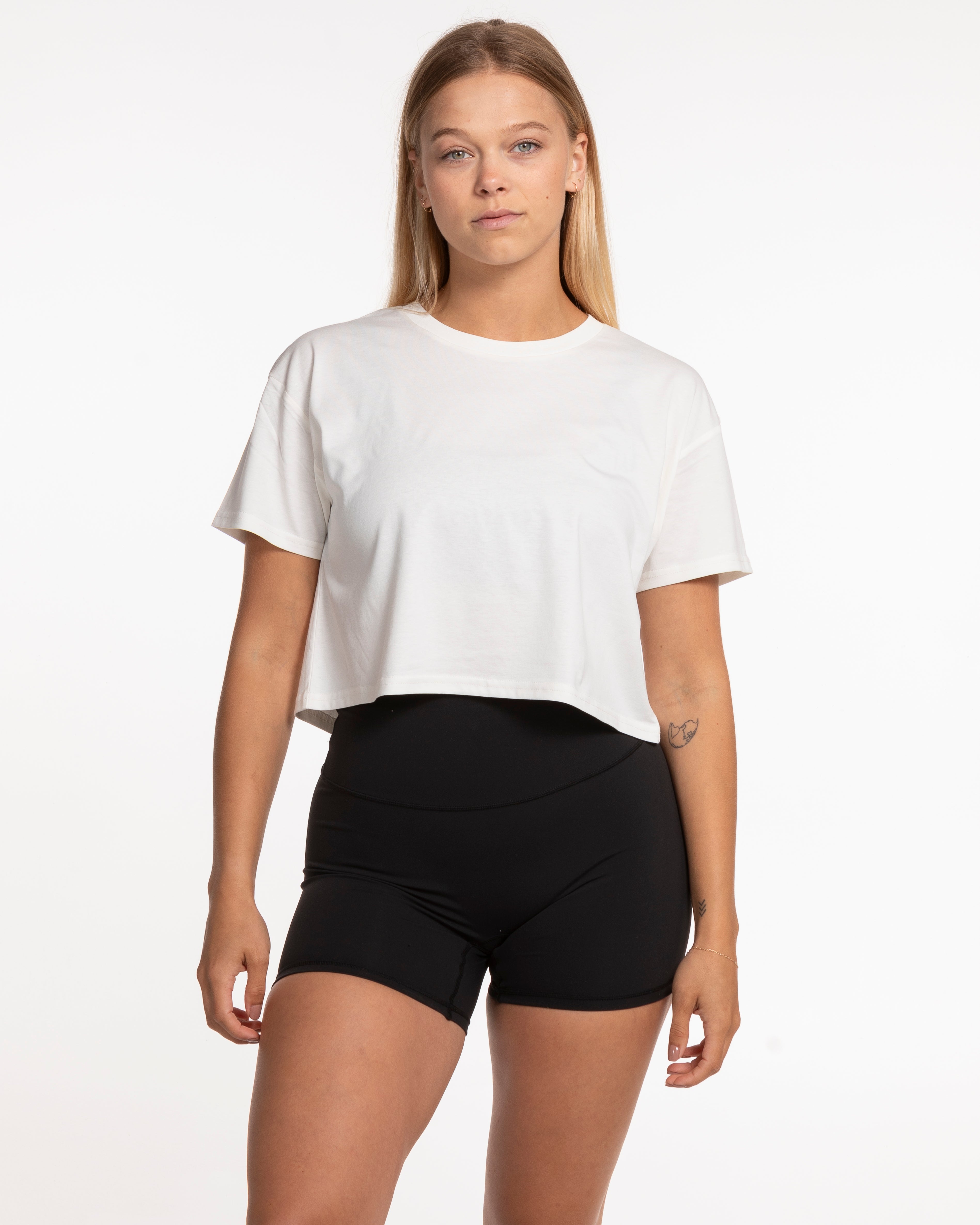 The Crop Tee - Off White