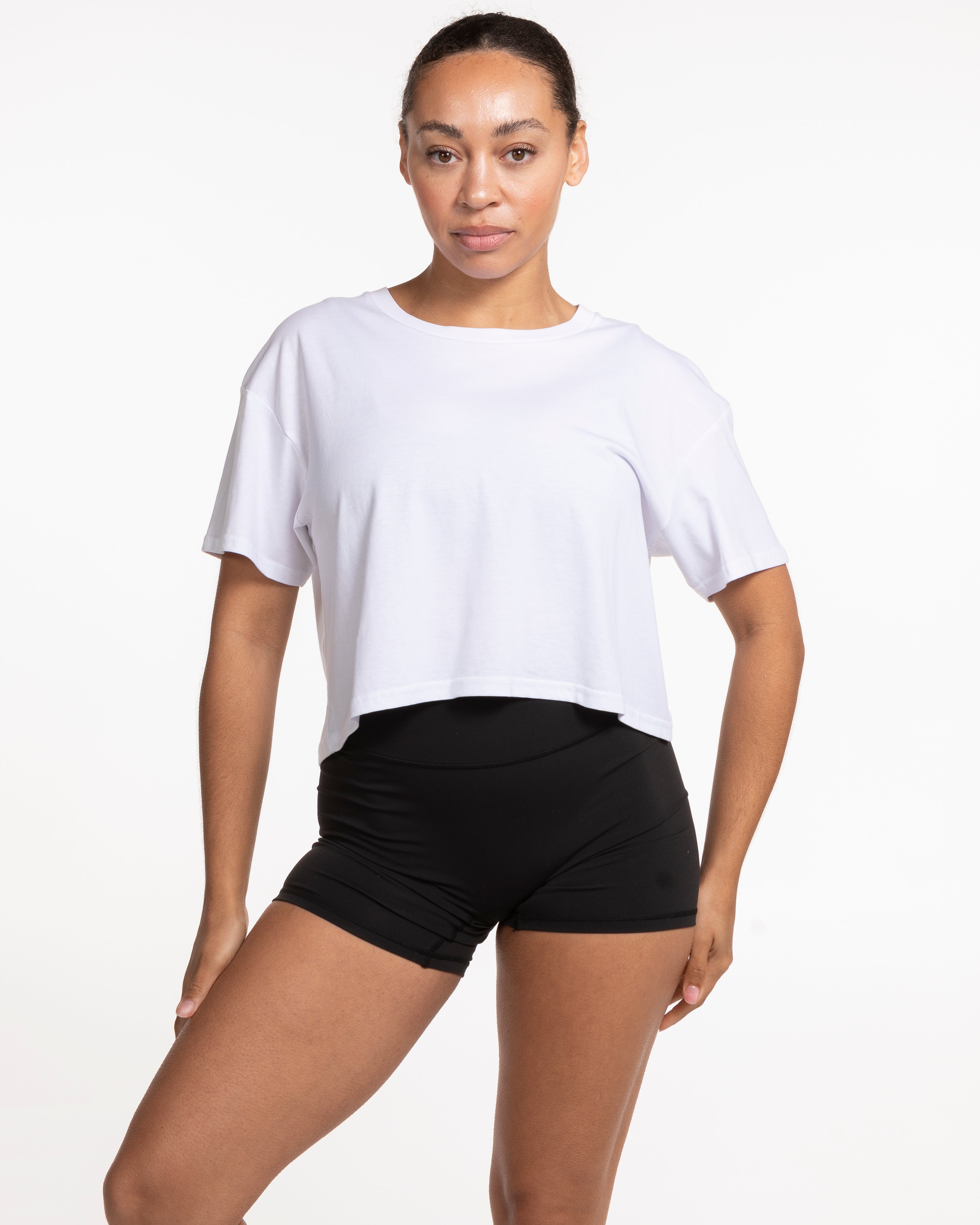 The Crop Tee - White