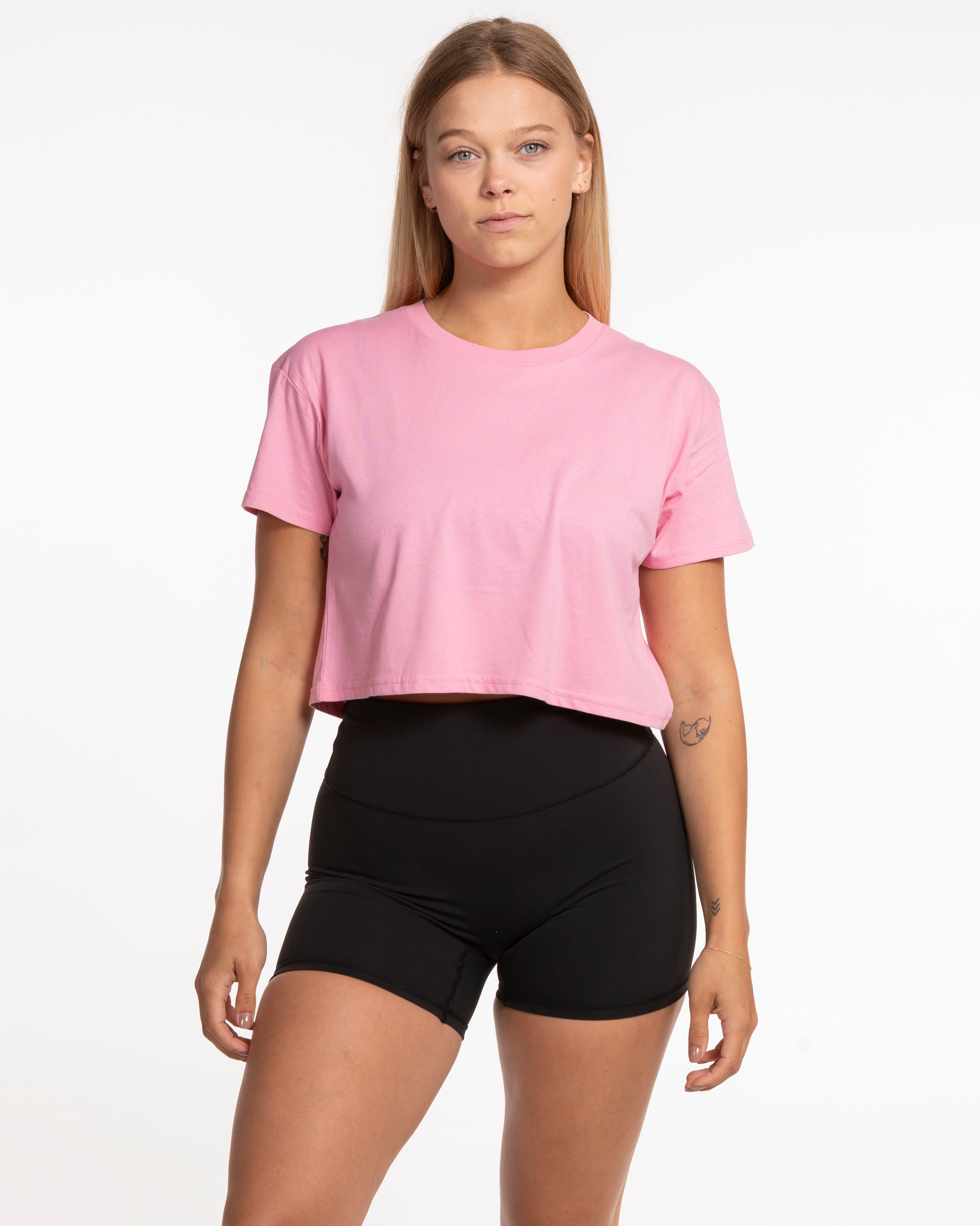 The Crop Tee - Bubblegum