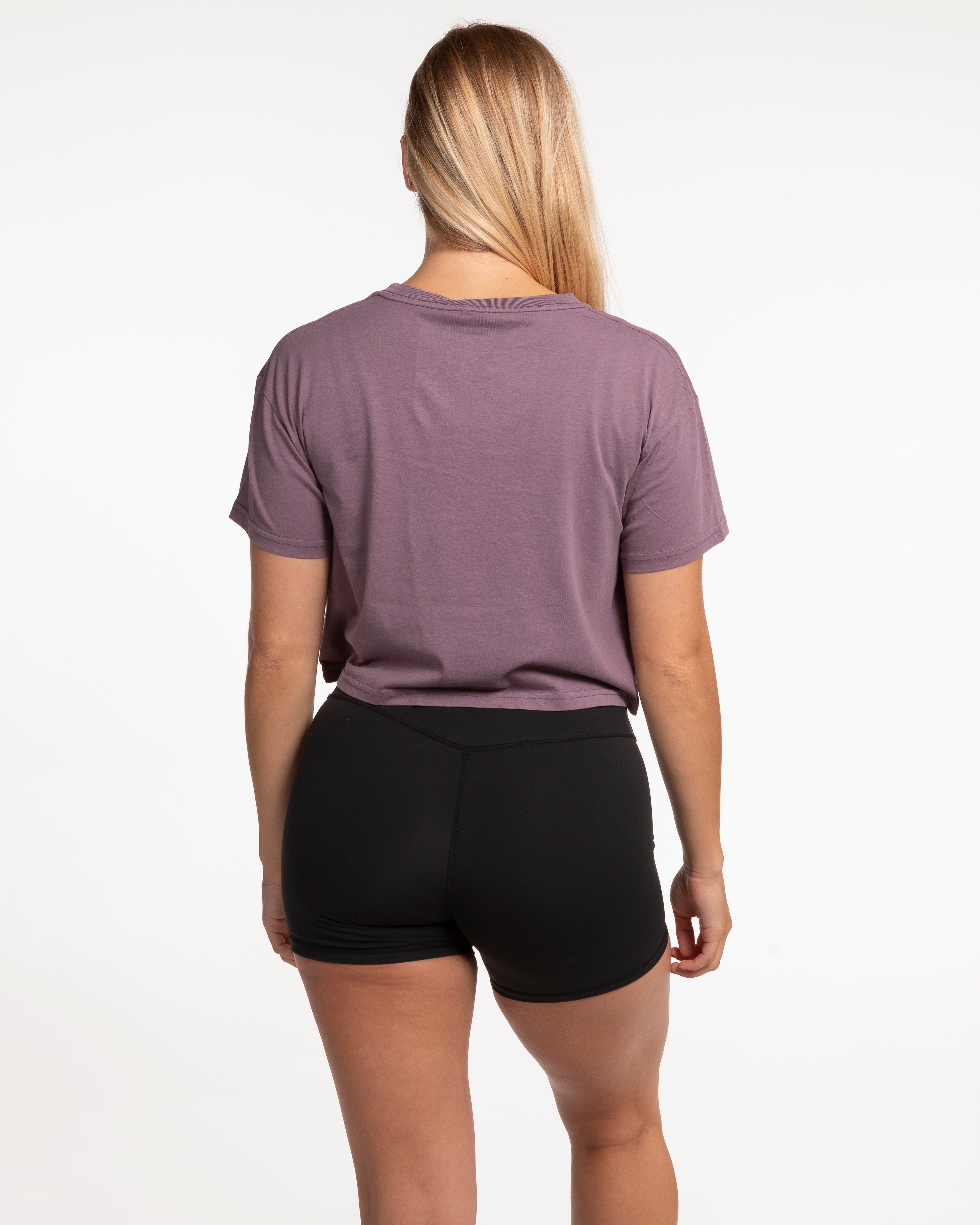 The Crop Tee - Mauve