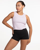 The Ribbed Crop Tank - Orchid