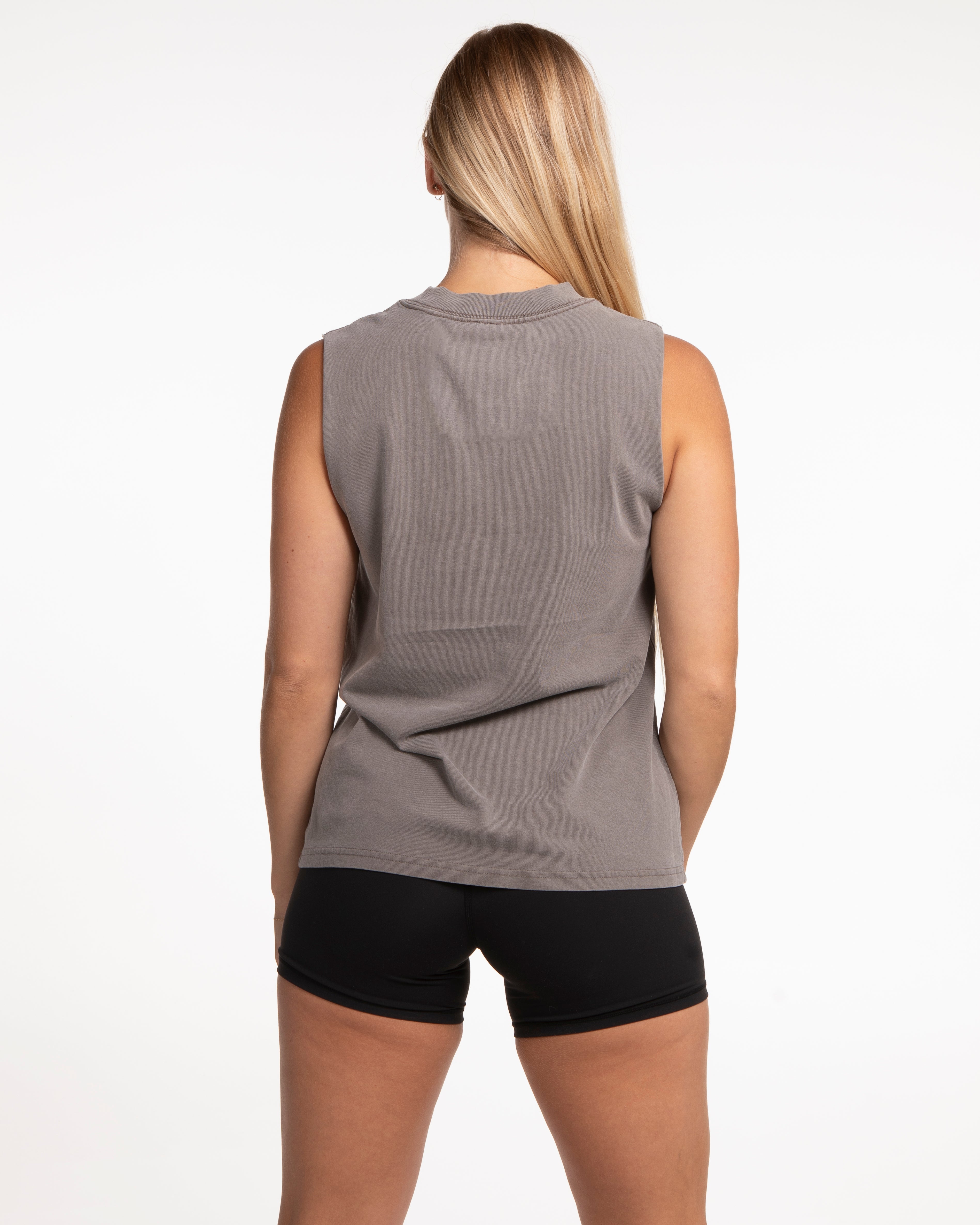 The Womens Heavyweight Tank - Washed Gray